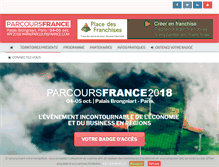 Tablet Screenshot of parcoursfrance.com